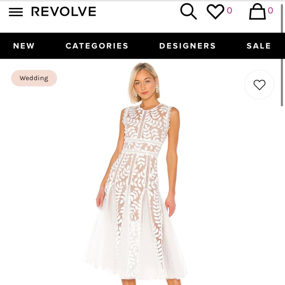 Bronx and Banco Saba Blanc Midi Dress in White